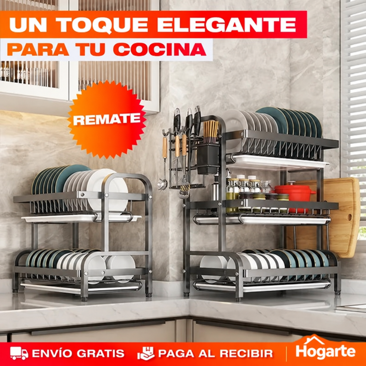 Escurridor de Platos 3 Niveles